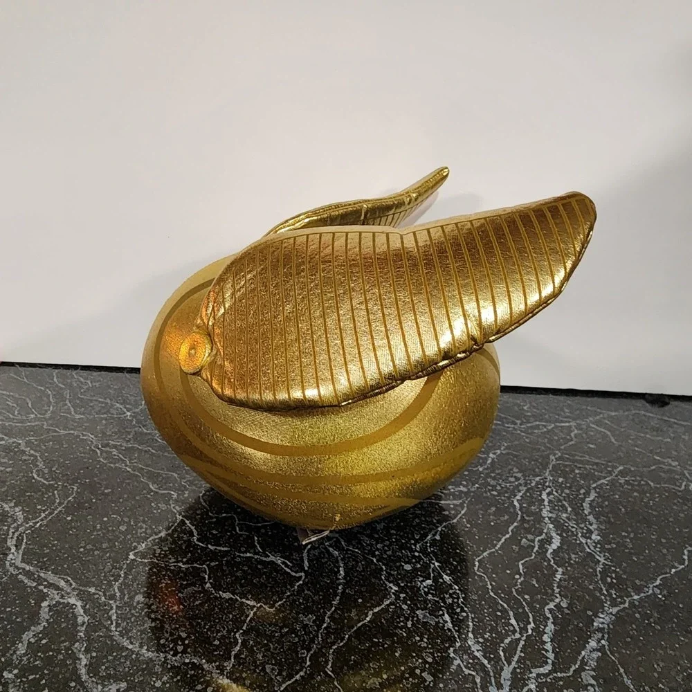 Rare Hallmark Harry Potter Golden Snitch Plush Quidditch Apx 9